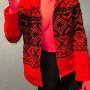 Ralph Lauren Vintage Geometric Red and Black